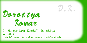 dorottya komar business card